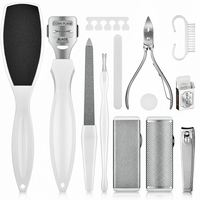 Outil de pédicure professionnel outil de soin des pieds pour pieds talons orteil Kit de cuticules ensemble de fichiers p