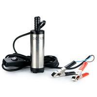 Outil de ravitaillement de transfert diesel de leau de la pompe submersible 12V 38mm avec pince