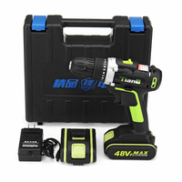 Outil de travail du bois de perceuse sans fil électrique 48VF avec 1/2 pièces rechargeable Batteries