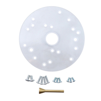 Outil de travail du bois de plaque de base de routeur universel en acrylique transparent de 164 mm de diamètre pour Maki