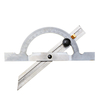 Outil de travail du bois de règle de rapporteur ajustable en acier inoxydable de 150x100mm 10-170 degrés