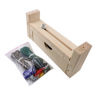 Outil de tricotage de bracelet en paracorde Kit de tressage de noeud en bois massif de bricolage