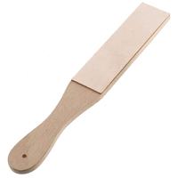 Outil détirement de poignée en bois daffûtage de cuir double face avec des composés de polissage pour le polis