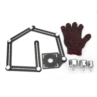 Outil multi-angulaire de mesure de règle de modèle dangle de règle dangulariseur dalliage daluminium