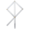 Outil multi de mesure dangle de rapporteur dalliage daluminium pour le plancher de travail du bois