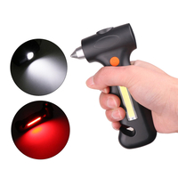 Outil multifonctionnel dEDC USB 1200mAh lampe de poche Marteaux Cutter outil de survie durgence magnétique