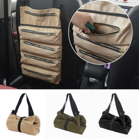 Outil Roll Up Bag Toile Clé De Rangement Pochette Carrier Car Back Seat Organizer