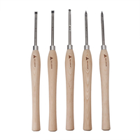 Outil de tournage pour bois RED ARROW XI MU avec manche en bois et plaquettes en carbure de bois Outil pour tour à bois
