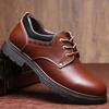 Outillage anti-dérapant en cuir refendu pur pour hommes,  couleur cuir vachette,  Oxfords Soft