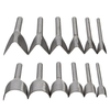 Outils dartisanat en cuir 6pcs demi-ronde V en forme de coupeur outils de poinçon