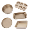 Outils de cuisson Boîte à gâteau ronde cercle de stockage Sphère moule Pan Set carbone antiadhésif