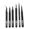 Outils de maintenance de pincettes en acier inoxydable ESD antistatique,  précision industrielle,  outils de réparation de