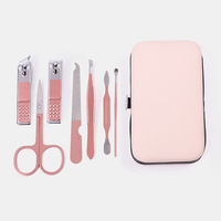 Outils de manucure en acier inoxydable professionnels ciseaux à ongles Olecranon rose Ensemble doutils pour coupe-o