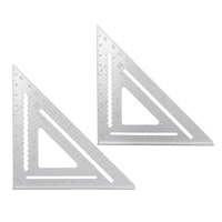 Outils de mesure de cadrage de rapporteur de règle de Triangle dangle droit dalliage daluminium de 12 pou
