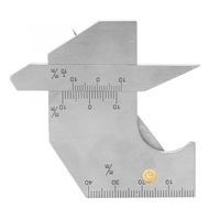 Outils de mesure de règle dinspection ulnaire de test de puits de soudure de jauge de soudure dacier inoxydabl