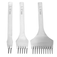 Outils de métier en cuir Trousse de burinage de burin de trou de burin