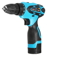 Outils de réparation de tournevis électrique sans fil à 2 vitesses de perceuse 18V avec 2 pièces Li-ion Batterie