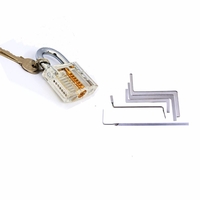 Outils de serrure DANIU Verrouillage de pratique transparent et 5 pièces Outils de tension de clé