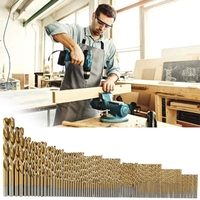Outils de travail du bois de puissance enduits par titane de 105pcs 1.5-10mm HSS T wist
