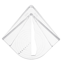 Outils en plastique de disposition de mesure de trouveur de centre en plastique outils pour le bois rond et sexangle