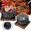 Outils portatifs de barbecue dalliage daluminium de gril de charbon de bois de gril de BBQ de style japonais