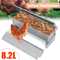 Ouverture automatique de la mangeoire à pédales en aluminium pour poulet de 8, 2 L