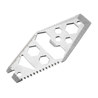 Ouvre-bouteille multifonctions Scie Crowbar Clé hexagonale Clé Cutter Porte-clés Outil EDC