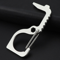 Ouvre-porte EDC Outil dascenseur de presse portable sans contact Ouvreur de clé antibactérien en alliage de zinc