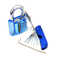 Ouvreur de Serrure de Porte Pliable avec Découpée Transparente Vue de l