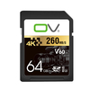 OV1PR2000X 64GB Carte de stockage Carte mémoire SD haute vitesse 260 Mo / S 4K complet HD Carte Micro SD pour appareil p