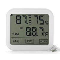 OW-E36 nouveau grand écran tactile température et humidité mètre thermomètre électronique intérieur hygromètre horloge M