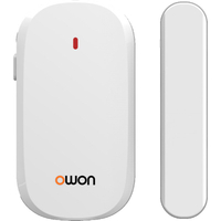 OWON ZB 2.4GHz commutateur de porte et fenêtre sans fil alarme magnétique de porte intelligente liée à la lumière/climat