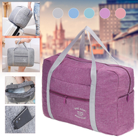 Oxford Tissu 40x30x13 cm Sac De Rangement De Voyage Pliable Sac À Bagages Imperméable À La Main Sac À Bandoulière Transp