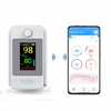 Oxymètre de pouls Bluetooth du bout des doigts Oxymétrie Moniteur de saturation en oxygène sanguin OLED Pulsoksymetr SPO