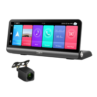 P03 HD1080P 8 pouces tableau de bord voiture DVR caméra 2 + 32G 4G Android 8.1 ADAS enregistreur vidéo automatique WIFI