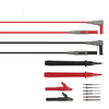P1300B 12 en 1 Super multimètre sonde remplaçable sonde pince mètre kits de plomb de test + pinces crocodiles