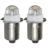 P13.5S PR2 LED Ampoule de lampe de poche 0.5W Ampoule de rechange de lampe de poche DC3-18V blanc pur / chaud