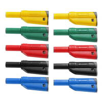 P3005 Multimètre Test Sonde Connecteur Rouge Noir Jaune Vert Bleu Chaque 2 pour 1 Set
