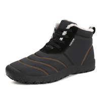 P335 En Plein Air Sport Dhiver Hommes Femmes Cheville Bottes À Lacets Trekking Travailleur Polaire Doublé Chaussure