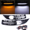 Paar Front Grille Grille 6 LED Tagfahrlicht Lampe Pour VW Pour Volkswagen Pour Passat