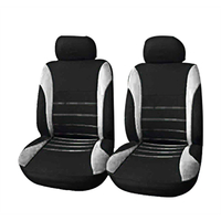 Pack de 4 housses de siège de voiture universelles avant arrière appuie-tête arrière ensemble complet de couverture auto