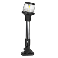 Pactrade Marine Fold Down LED allume la lumière dancre de poupe 12-24V pour le bateau