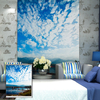 PAG bleu Sky volets roulants impression peinture rouleau aveugle fond mur fenêtre décor rideau
