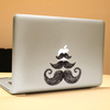 Pag moustache autocollant décoratif portable autocollant partielle de la bulle amovible sans auto-adhésif de couleur pea