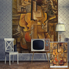 PAG rouleau aveugle abstraction volets roulants peinture fond mur décor à la maison fenêtre rideau