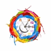 PAG STICKER 3D horloge murale stickers peinture à lhuile Pigment sticker mural maison décoration murale cadeau