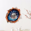 PAG STICKER 3D Stickers Muraux Horloge Étoilé Sky Mur Trou Autocollant Maison Décoration Murale Cadeau