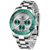 PAGANI 1644 calendrier hommes mode montre bracelet en acier complet montre à quartz