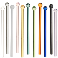 Pailles réutilisables respectueuses de lenvironnement de paille de verre de Borosilicate de partie