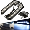 Paire 12V 5W L en forme de voiture blanche VAN lampe de conduite LED DRL feux de brouillard diurne